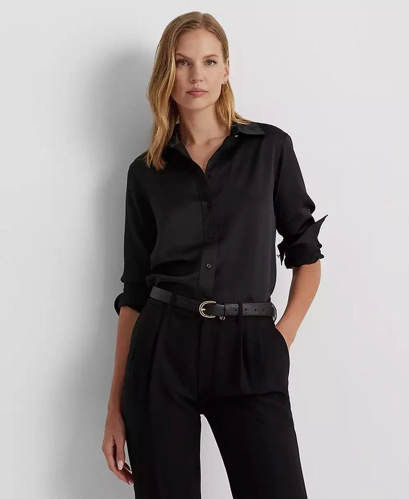 Ralph Lauren Women's Satin Charmeuse Shirt 1