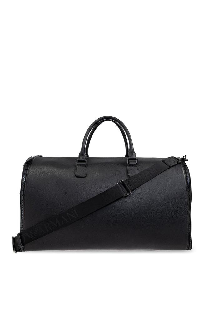 Emporio Armani Emporio Armani Logo Strap Zip-Up Travel Bag