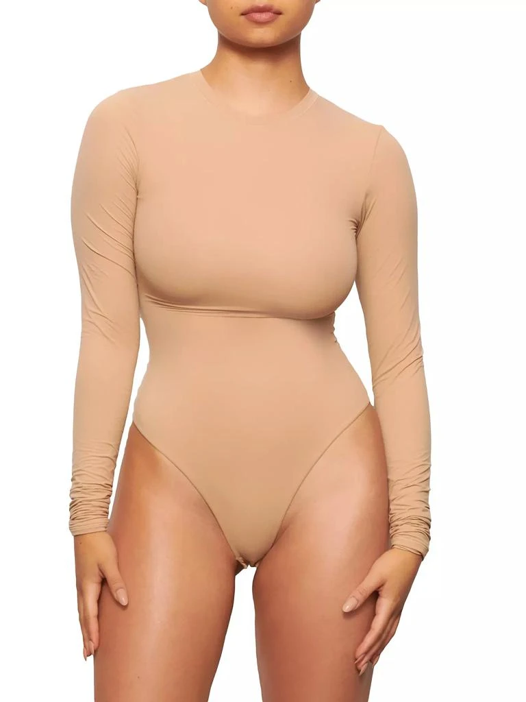 SKIMS Fits Everybody Long Sleeve Crew Neck Bodysuit 3