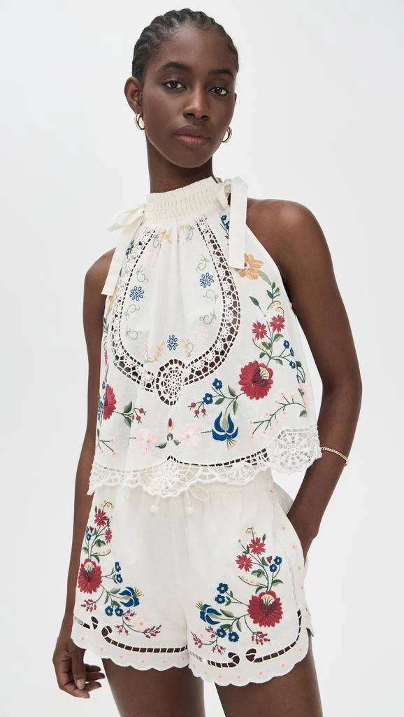 Sea Celia Embroidery Halter Top 1