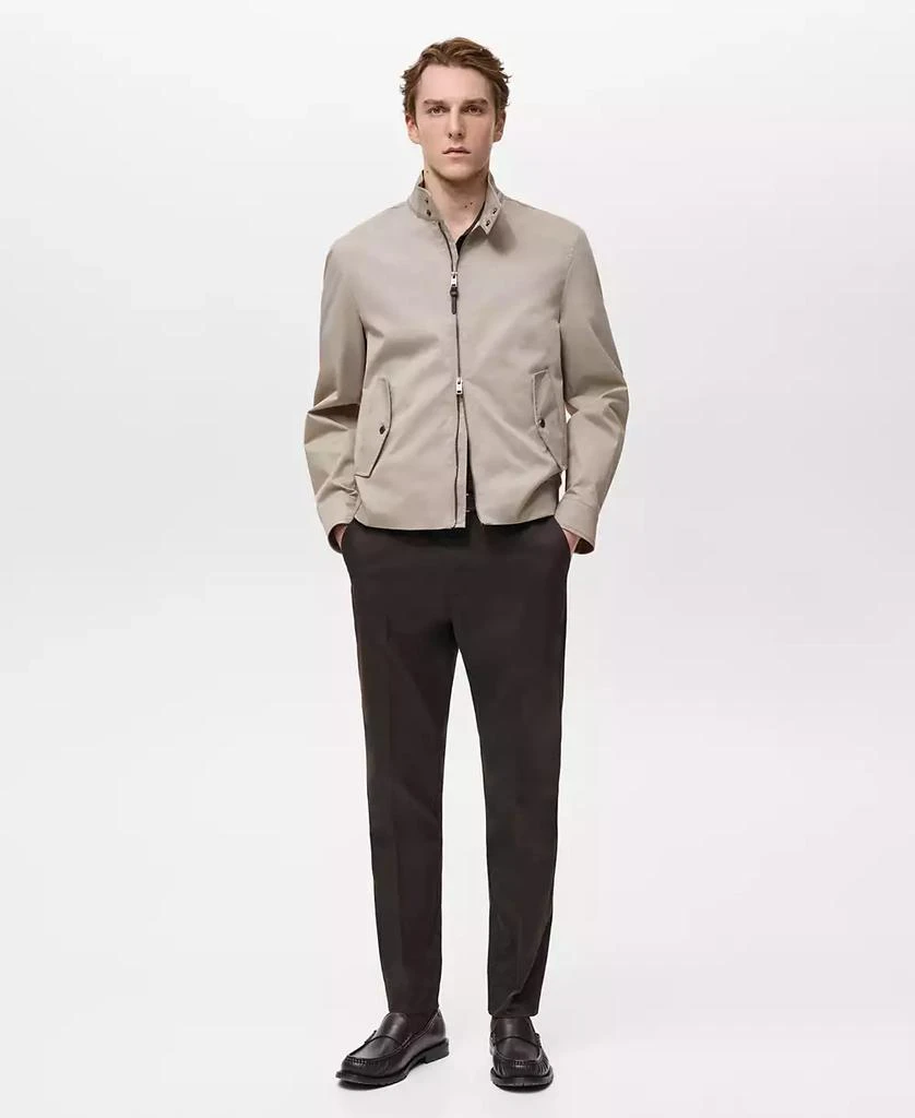 Mango Men's Water-Repellent Cotton Jacket 4