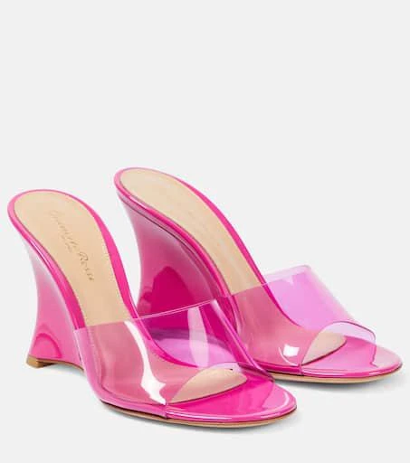 Gianvito Rossi PVC and leather sandals 1