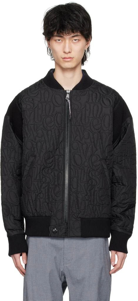 Vivienne Westwood Black Stripped Cyclist Bomber Jacket 1