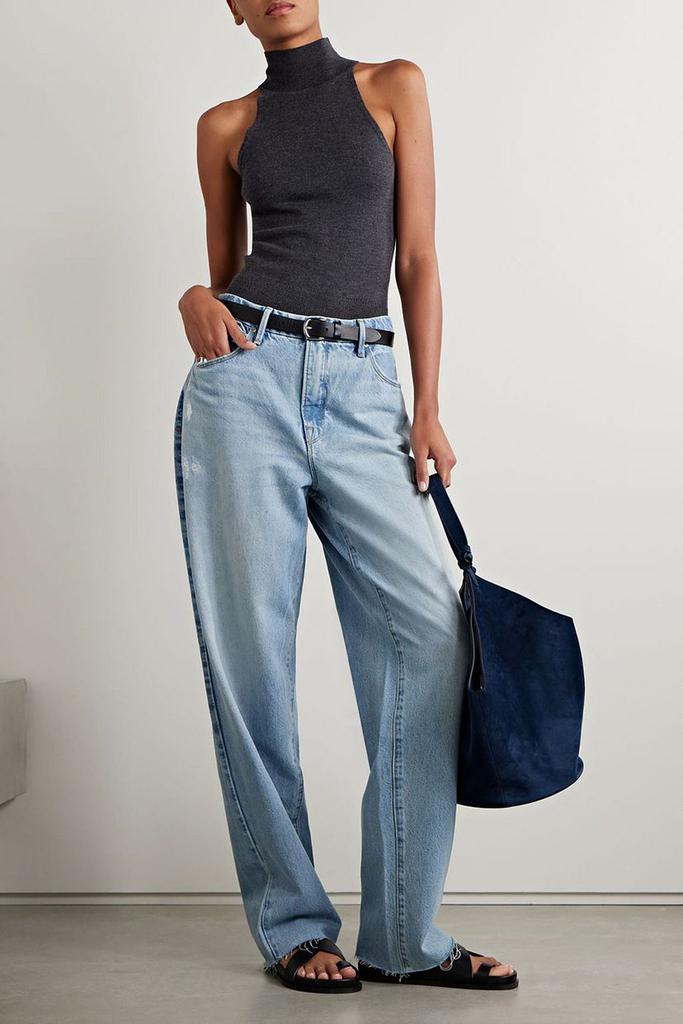 Good American Good 90s high-rise wide-leg jeans