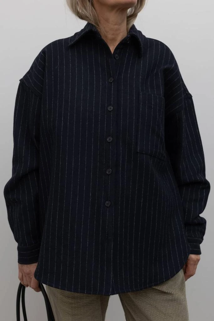 Collective Collective - Wool Stripe Quilted Oversized Jacket 2