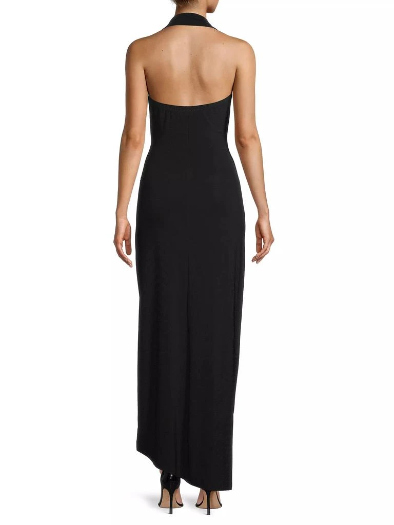 Norma Kamali Halter Drape Gown 5