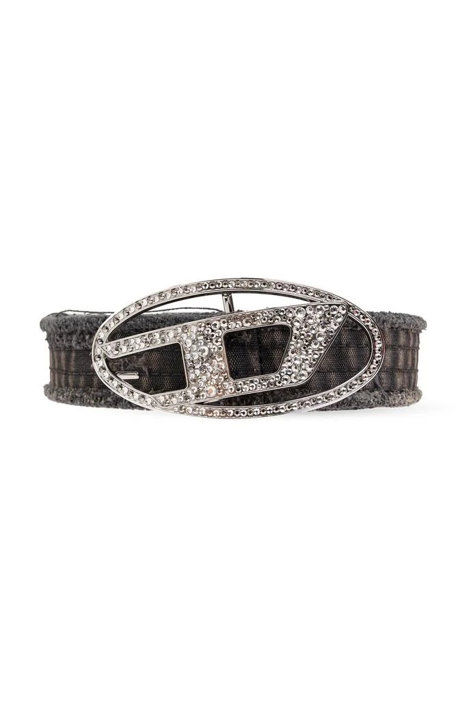Diesel Diesel Oval D Logo B-1Dr Strass Distressed Belt 1