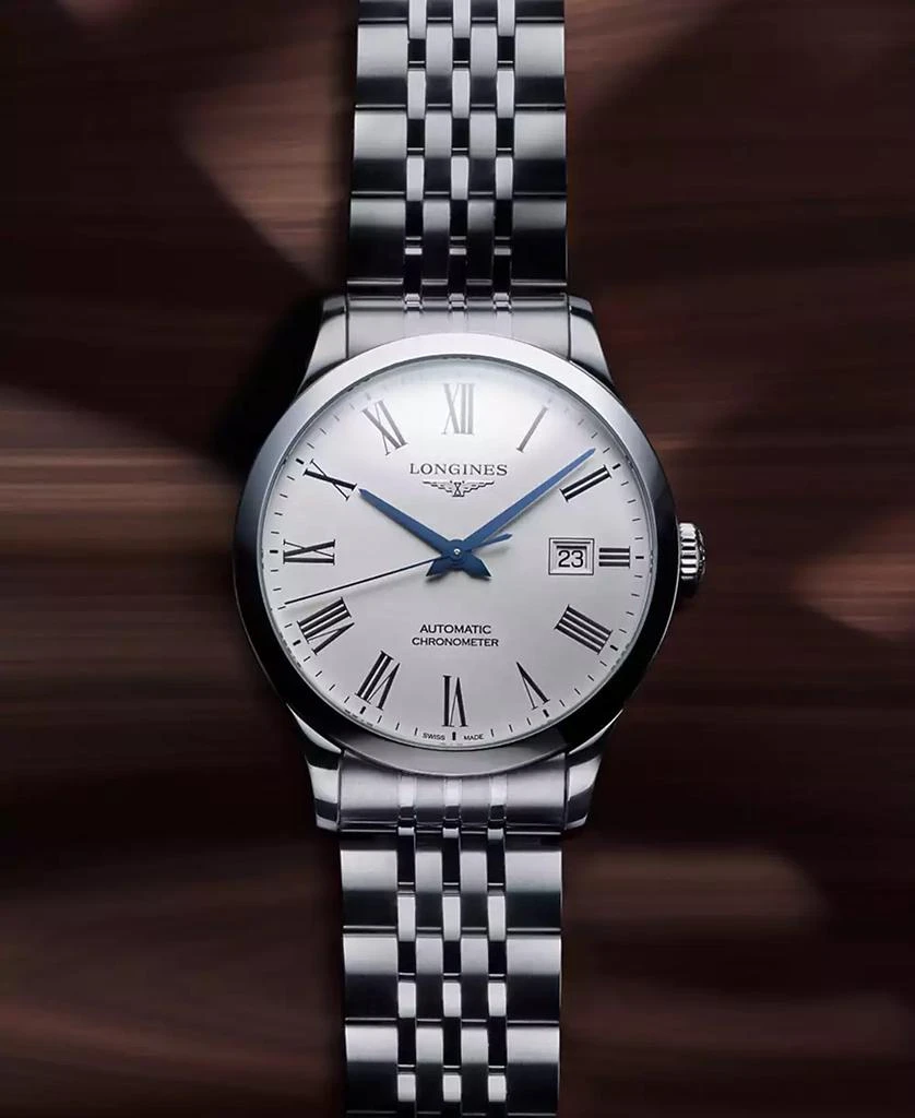 Longines Men
s Swiss Automatic Record Collection Stainless Steel Bracelet Watch 40mm 2