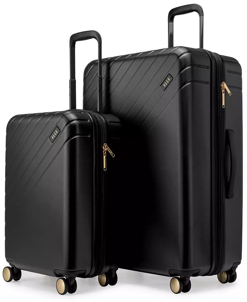 ELLE Louvre 2-Piece Expandable Retro Spinner Luggage Set