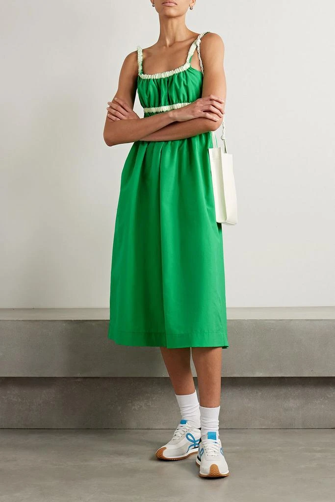 Shop Rita grosgrain-trimmed shirred taffeta midi dress on Sale at  BeyondStyle  Get 70% Off Rita grosgrain-trimmed shirred taffeta midi dress  with Limited-Time Flash Deals, Exclusive Discounts, and Special Offers.  Enjoy Unbeatable