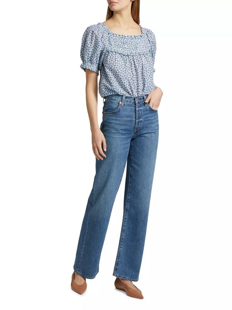 DÔEN Frances Floral Cotton Top