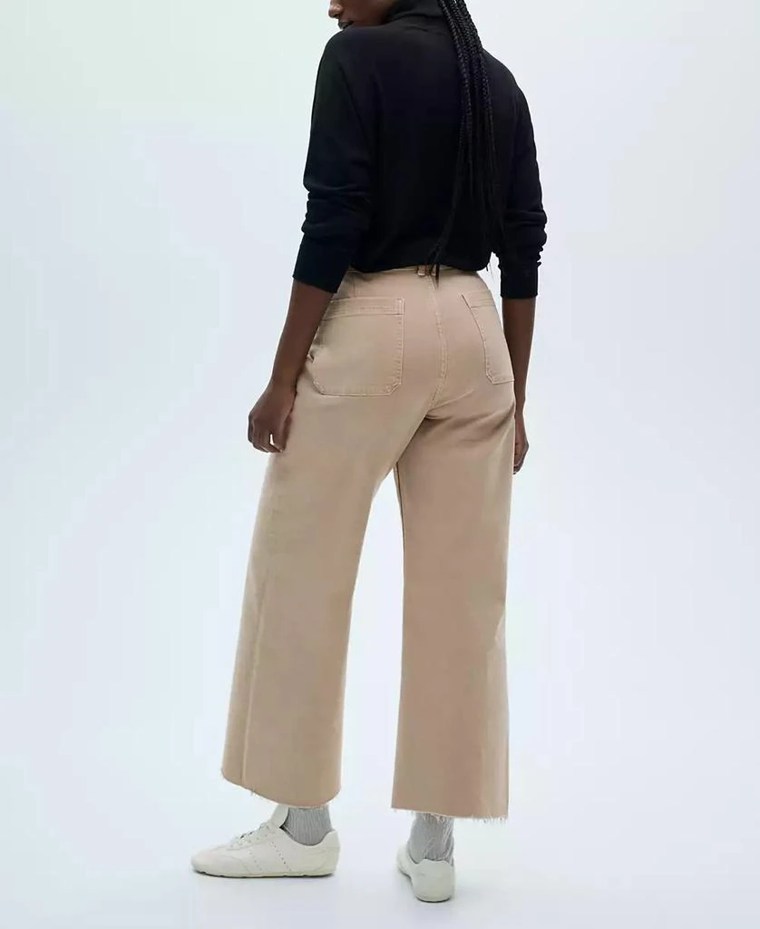 Mango Women's Catherin Culotte High-Rise Jeans 4