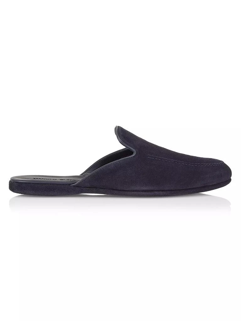Manolo Blahnik Montague Suede Mules 1