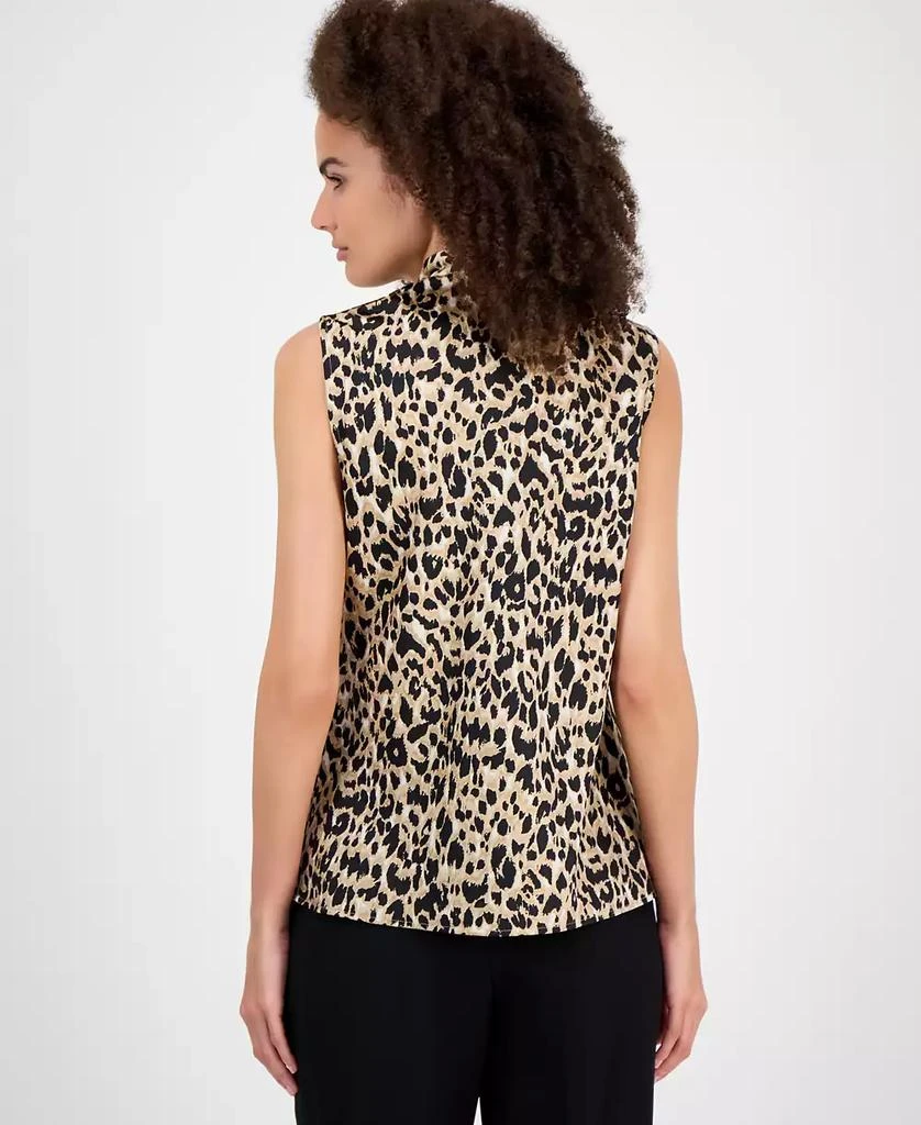 Kasper Women's Sleeveless Tie-Neck Top, Regular & Petite 6