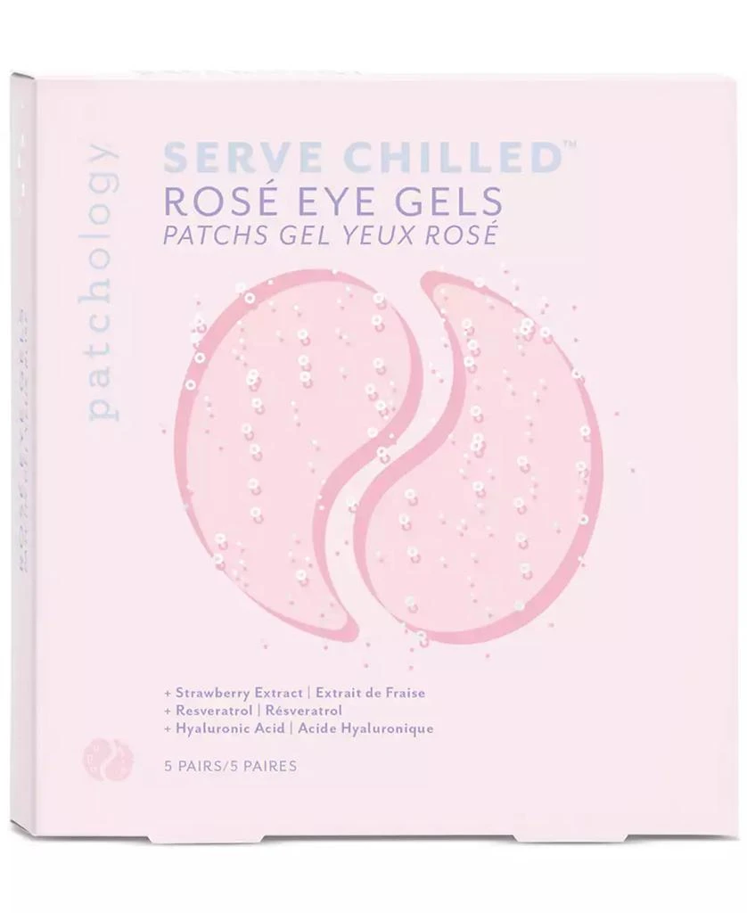 Patchology Serve Chilled Rosé Eye Gels, 5 pairs 1