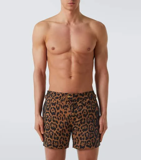 Tom Ford Leopard-print swim trunks 2