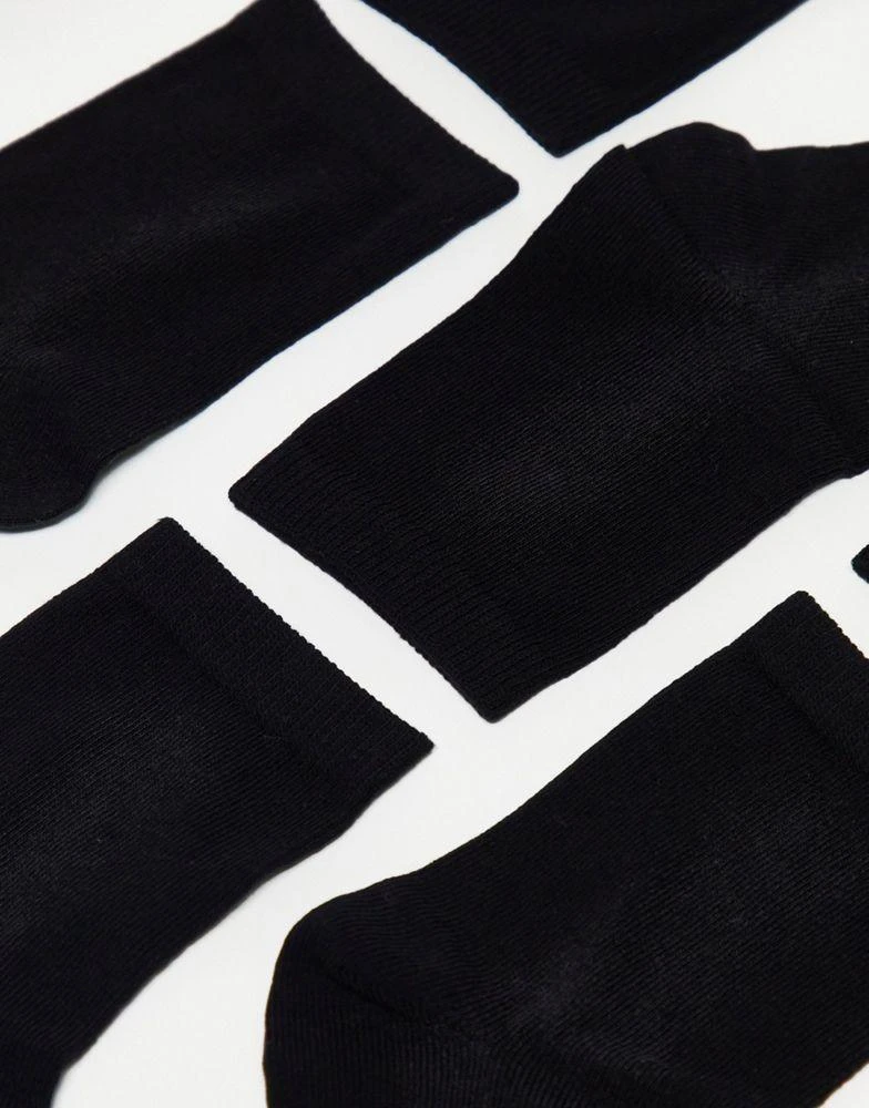 ASOS ASOS DESIGN 5 pack ankle socks in black 2