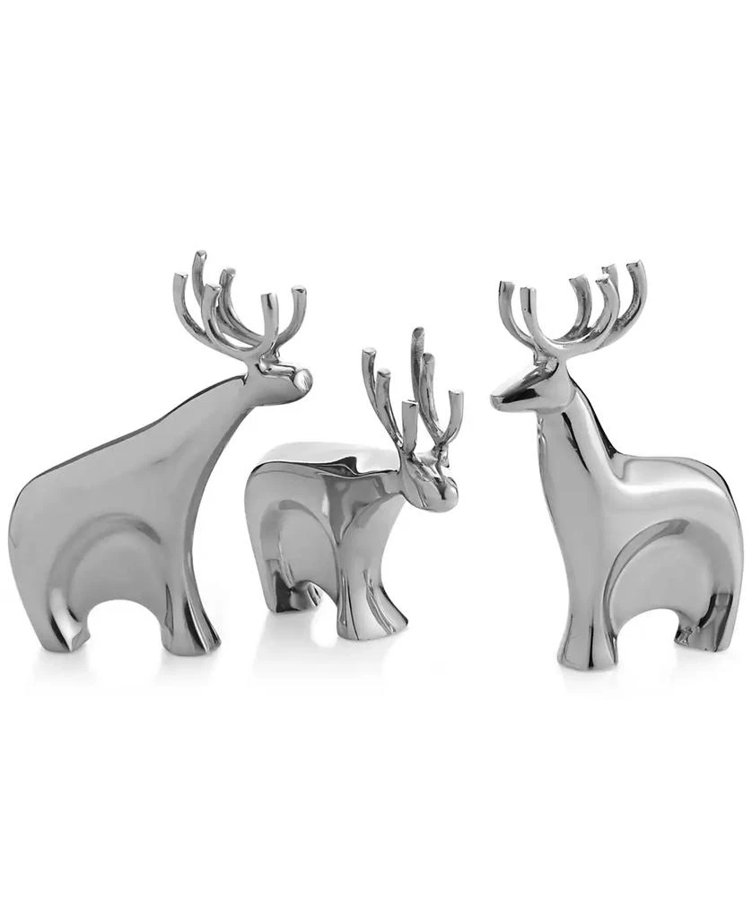 Nambé Dasher Reindeer Figurines, Set of 3
