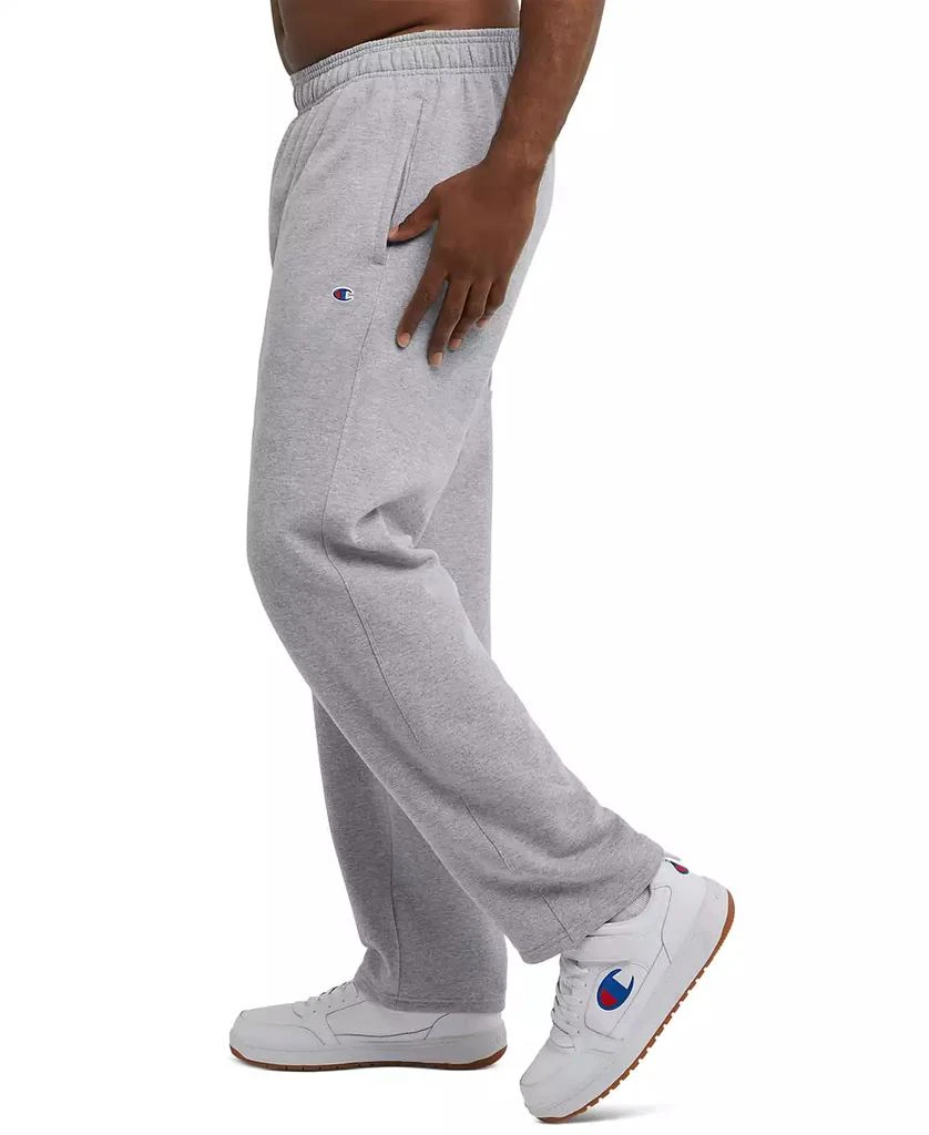 CHAMPION Men's Big & Tall Powerblend Open Bottom Fleece Sweatpants 3