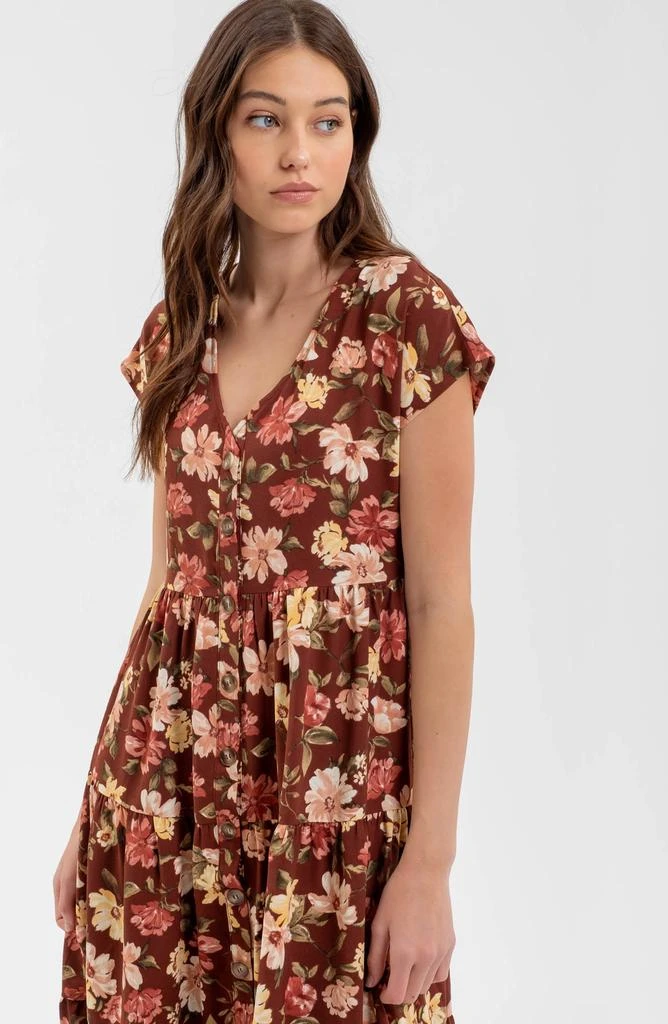 Blu Pepper Floral Button-Up Midi Dress 6