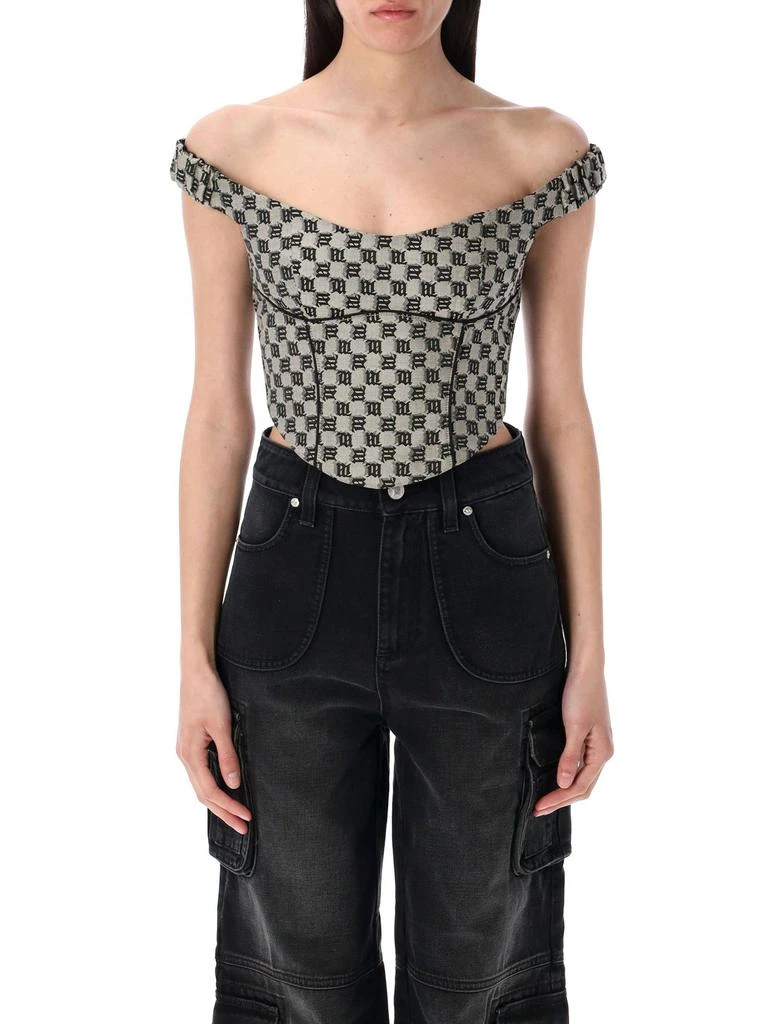 Misbhv Misbhv Monogram Corset Top 1