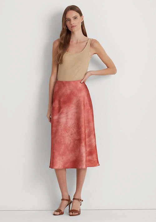 Ralph Lauren Ralph Lauren Tie Dye Print Satin Skirt 4