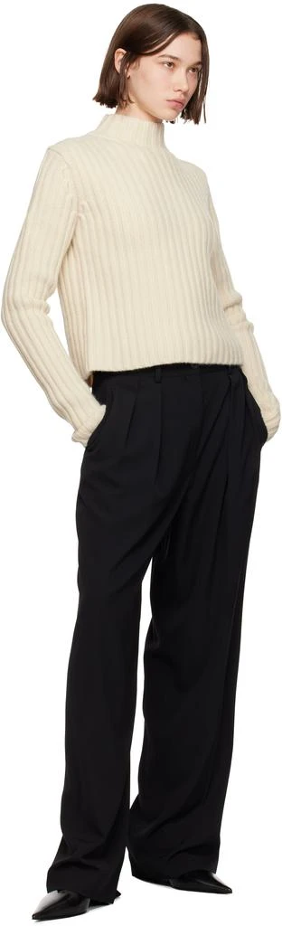 Totême Off-White Petite Chunky Rib Knit Sweater 4