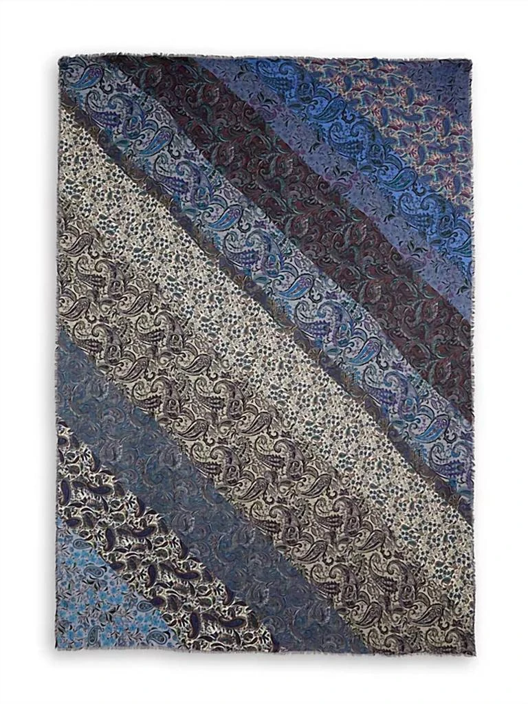 Jane Carr The Paisley Wrap In Stormy Blu 4