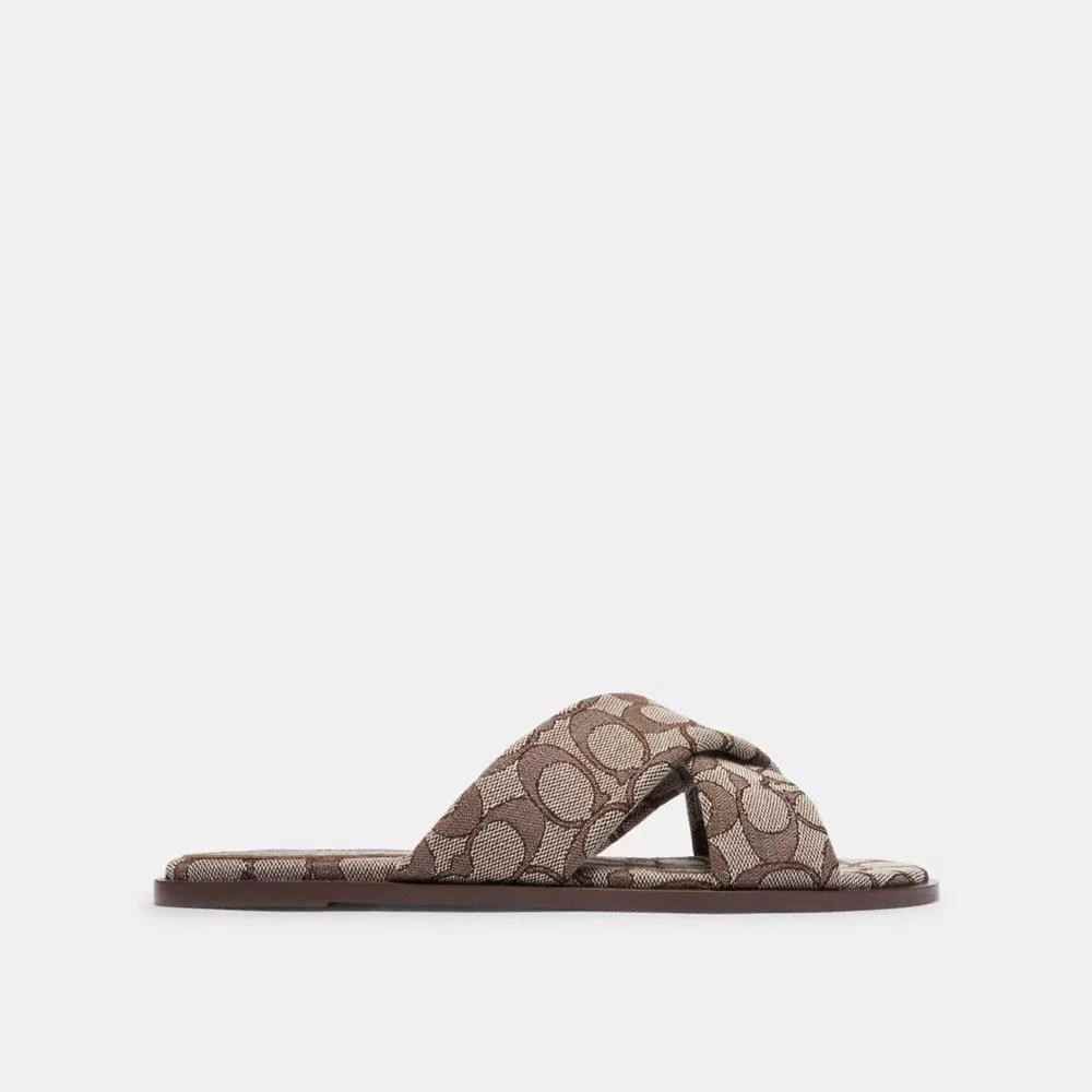 Coach Link Criss Cross Slide In Signature Jacquard 1