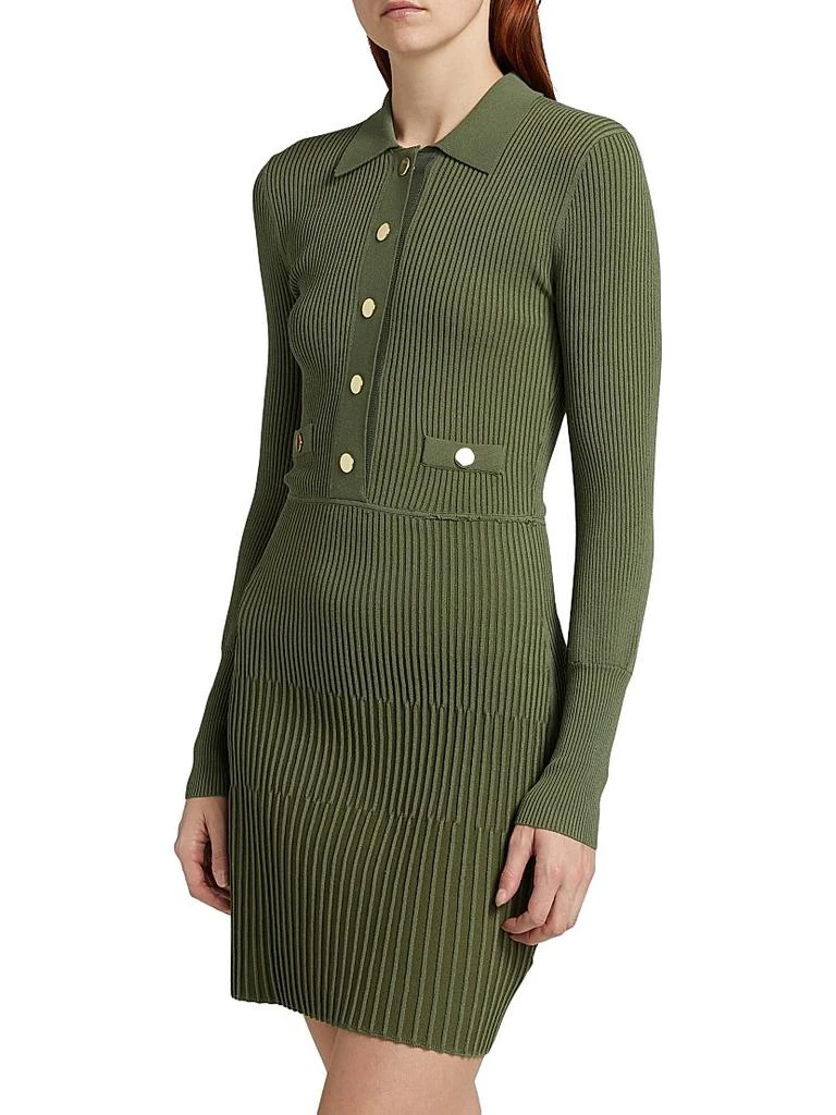 VERONICA BEARD Lauper Rib-Knit Sweaterdress 4