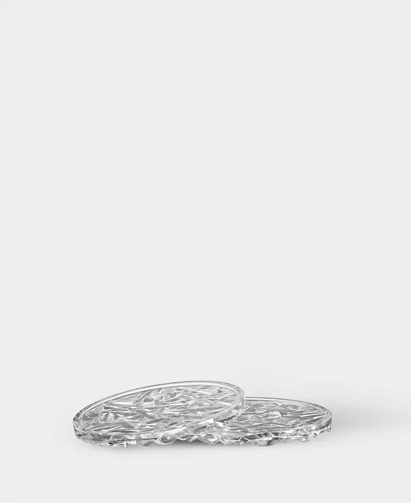 Orrefors Carat Coaster Barware Pair