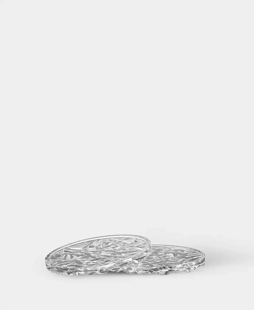 Orrefors Carat Coaster Barware Pair 2