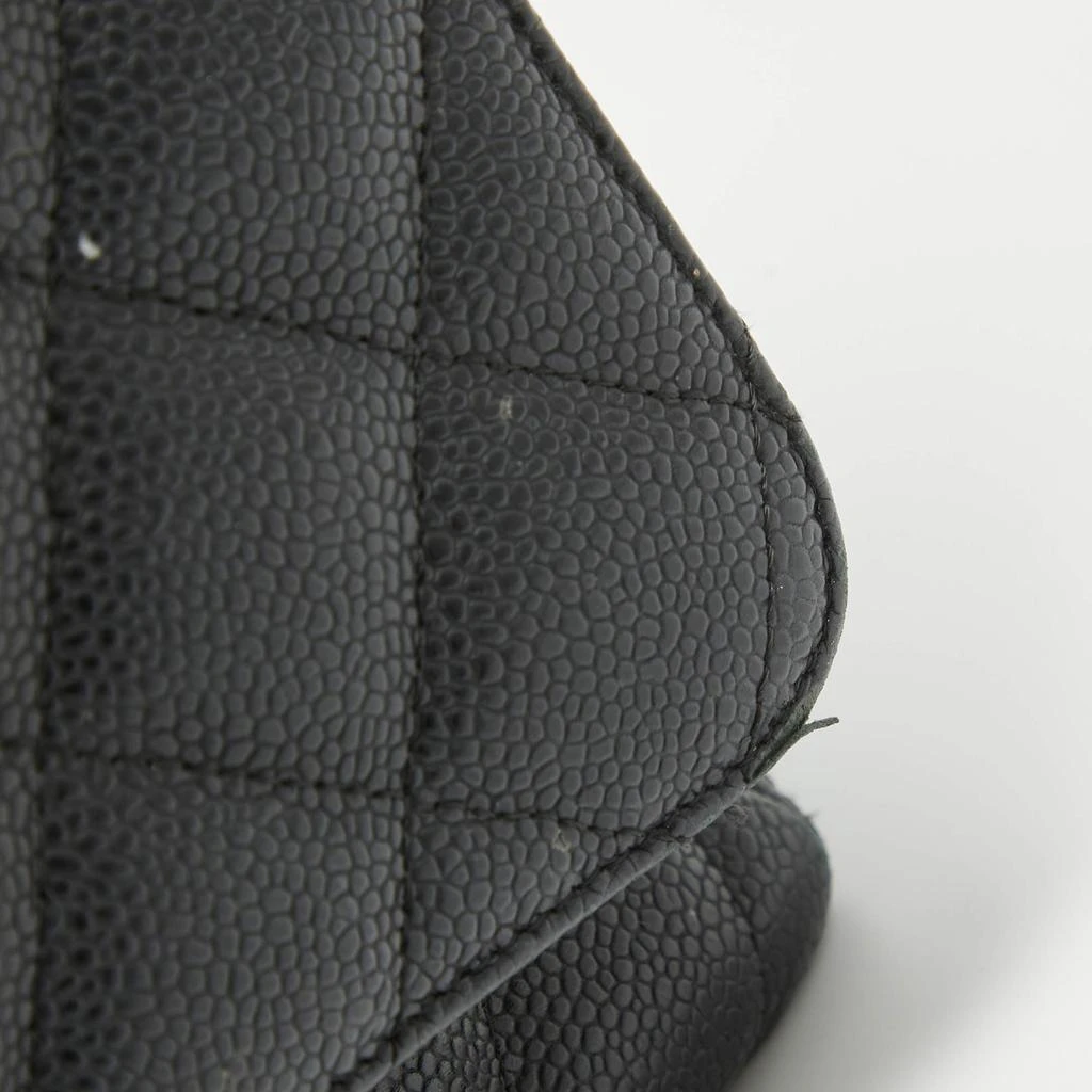 Chanel Chanel Black Quilted Caviar Leather Maxi Classic Double Flap Bag 17
