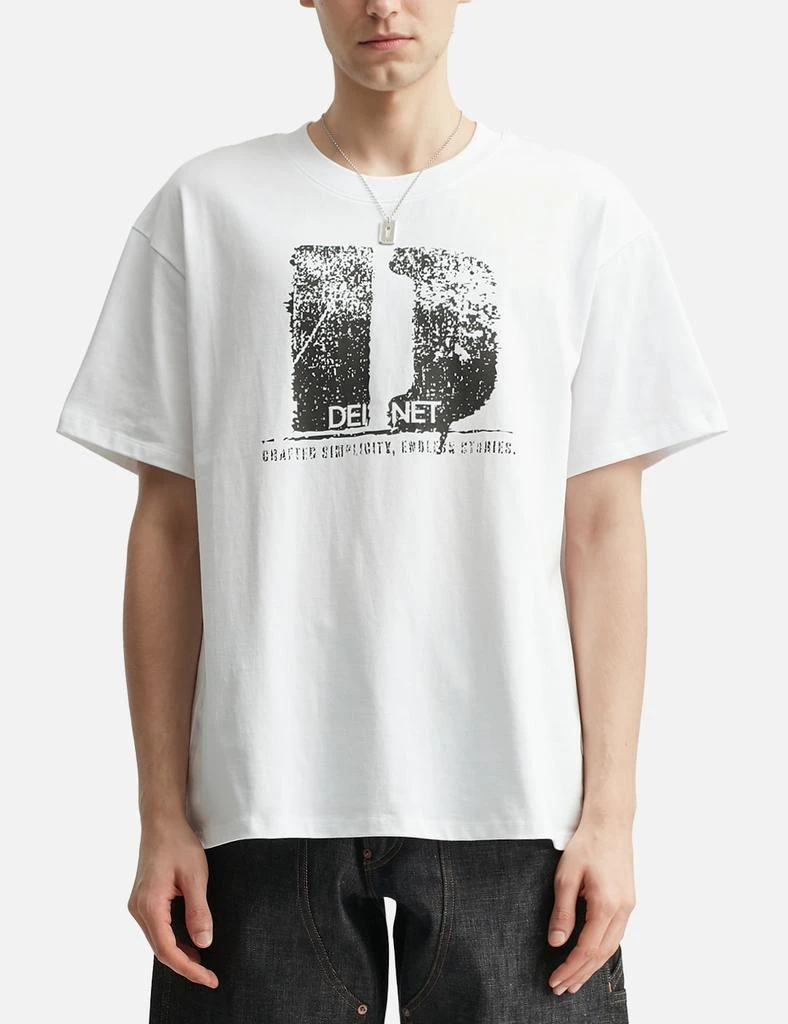 Deinet D Accent Crack Logo T-Shirts White 3