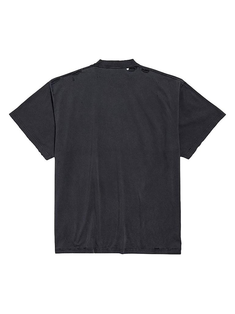 【BALENCIAGA】Tシャツ「3B Liquefied」 Balenciaga 3B Liquefied T-Shirt Oversized - T-Shirts