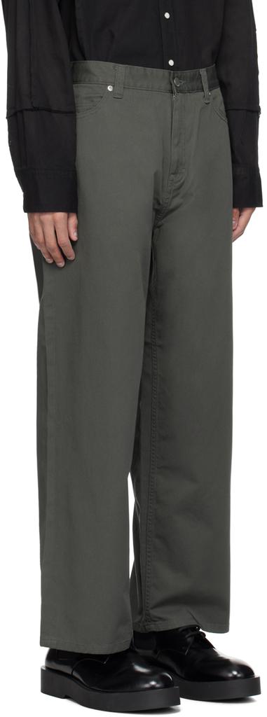 JieDa Gray Baggy Trousers