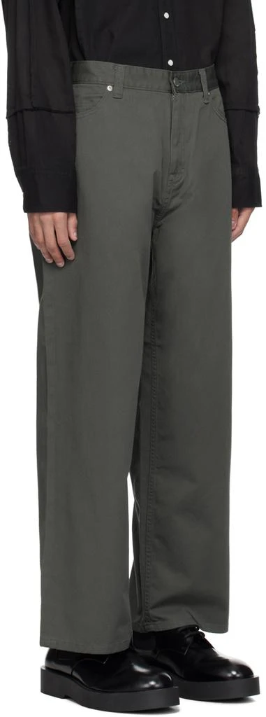 JieDa Gray Baggy Trousers 2
