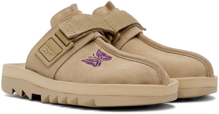 Reebok Beige Needles Edition Beatnik Slip-On Loafers 4