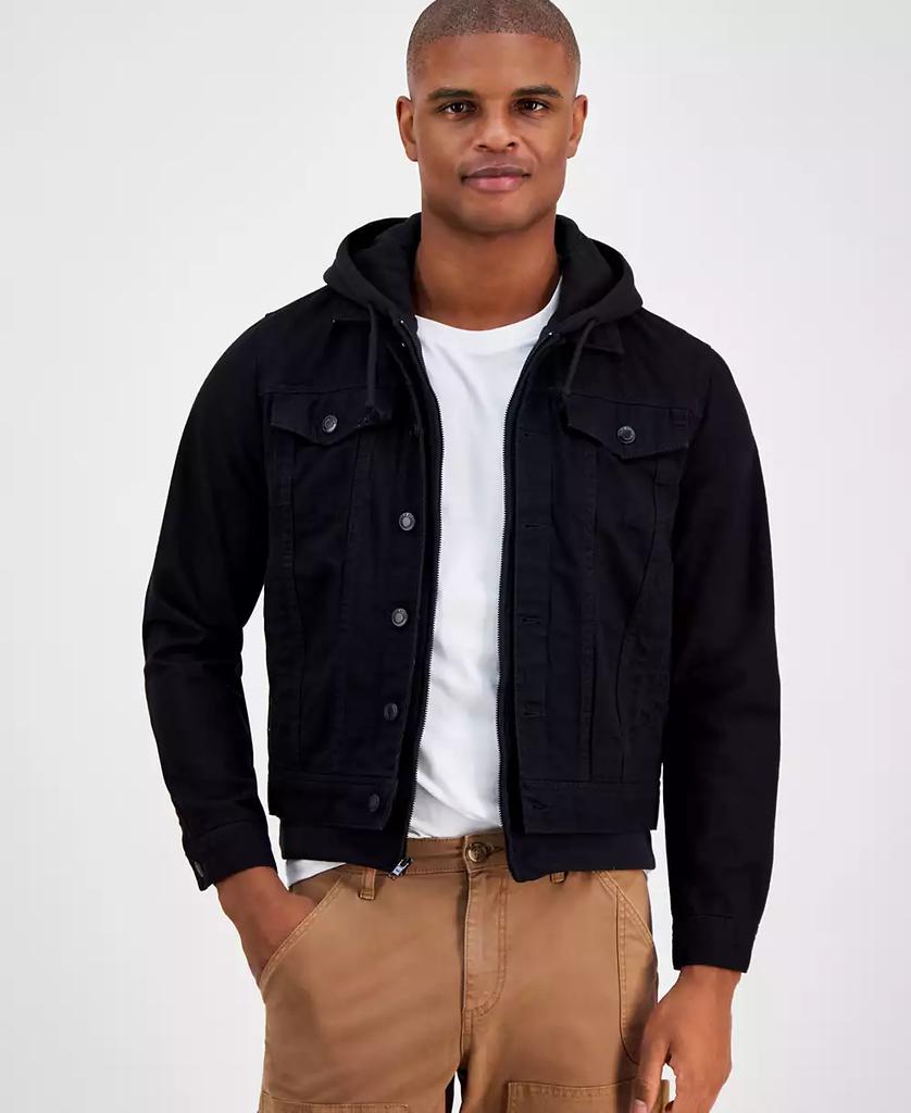 Black Goat Skin Pocket Trucker Leather Jacket – On Sale Now with