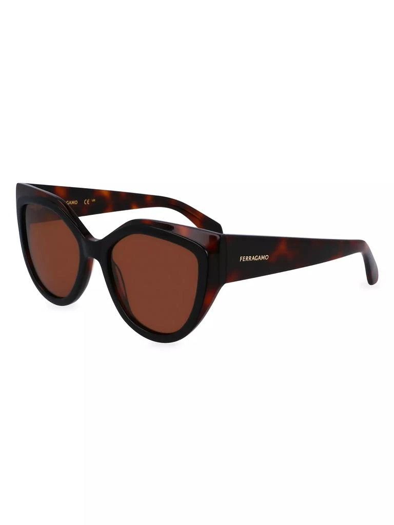 Salvatore Ferragamo Classic Logo 53MM Cat-Eye Sunglasses 1