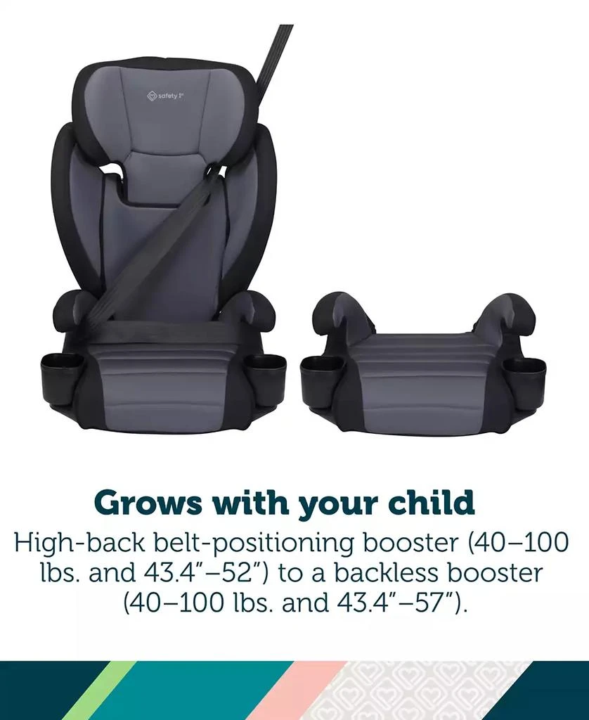 Safety 1st Boys
and Girls
Grow and Go 2-In-1 Belt-Positioning Booster Car Seat 10