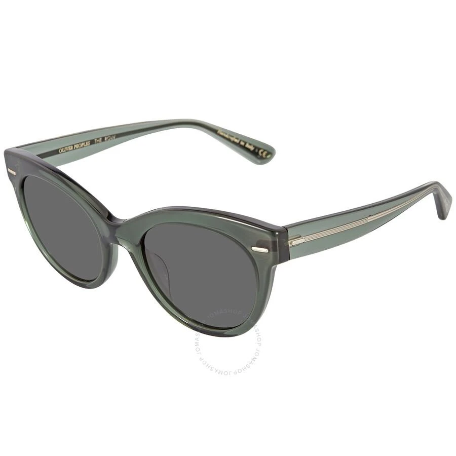 Oliver Peoples Open Box - Oliver Peoples The Row Georgica Grey Cat Eye Ladies Sunglasses OV5421SU 154787 53 1