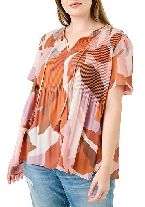 DR2 by Daniel Rainn By Daniel Rainn Bell Sleeve Top Plus Size 1