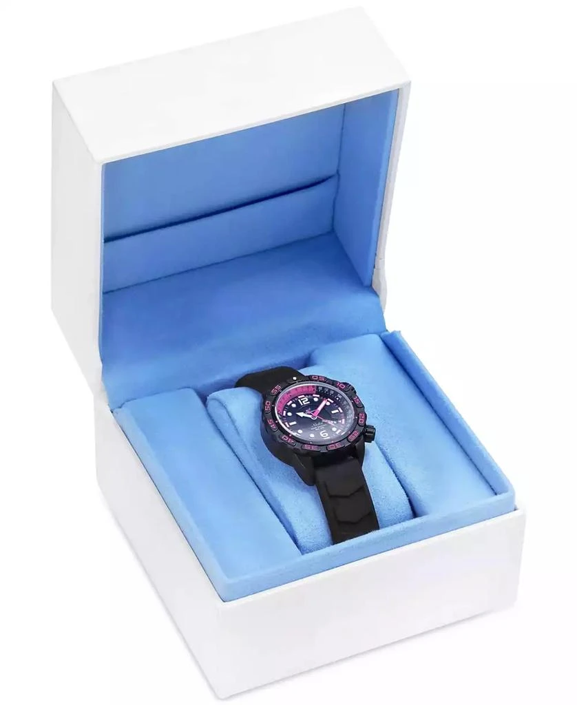 Abingdon Co. Women's Automatic Nadia Black Silicone Strap Watch 35mm 6