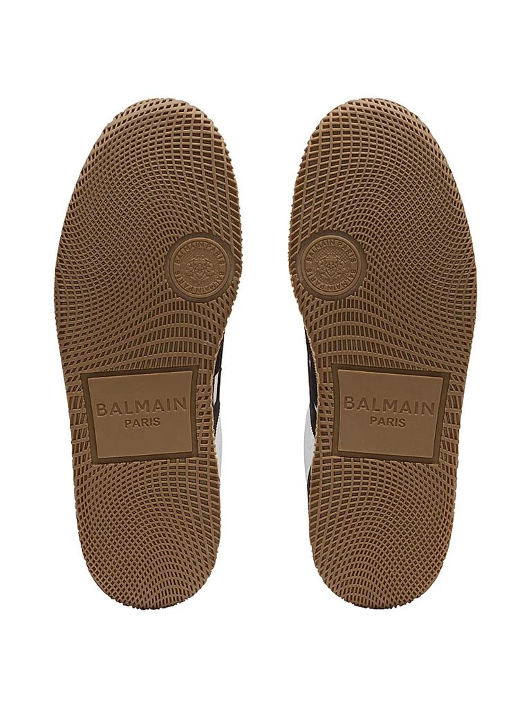 Balmain Swan Two-Tone Low-Top Sneakers 7