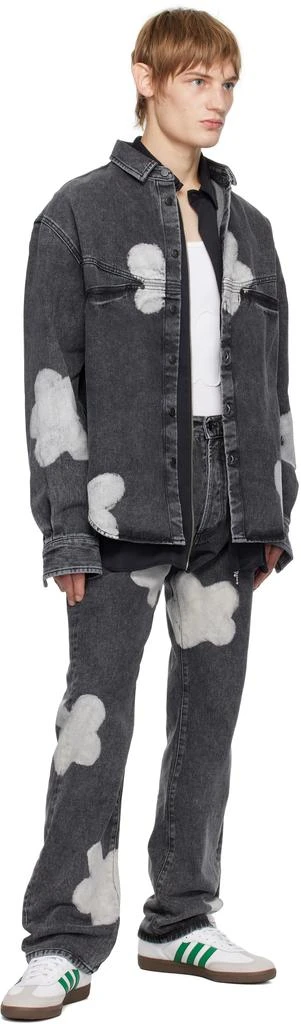 FORMA Black Bleached Flowers Jeans 4