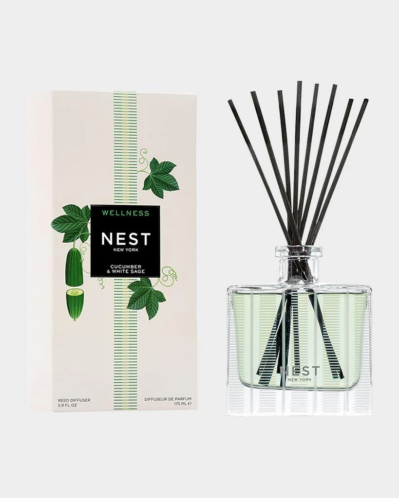 NEST New York Cucumber & White Sage Reed Diffuser, 5.9 oz. 1
