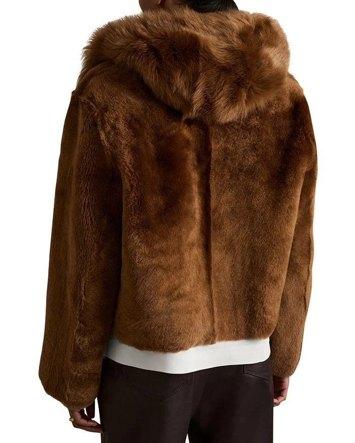 REISS Laure Hooded Shearling Jacket 2