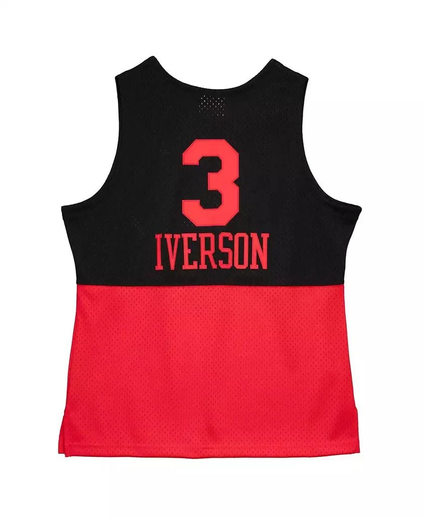 Mitchell and Ness Men's Allen Iverson Black Philadelphia 76Ers 2003-2004 Hardwood Classics Reload 2.0 Swingman Jersey 2