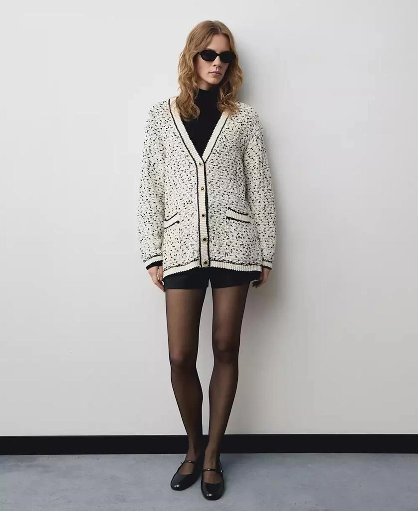 Mango Women's Flecked Oversize Cardigan 6